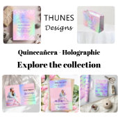 Quinceanera pink purple glitter budget invitation flyer