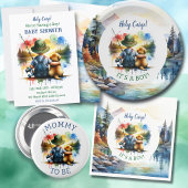 Holy Carp! it's a Boy! Baby Shower Edible Frosting Rounds