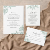Simple Floral I Have Found The One | Mint Wedding Invitation (Personalise this independent creator's collection.)