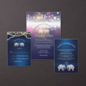 TONS OF LOVE -Elephant Couple Indian Save the Date Magnet (Personalise this independent creator's collection.)