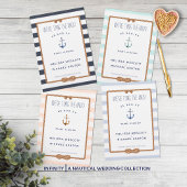 Nautical Tie the Knot Navy Blue Save the Date Announcement Postcard