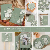 Sage Green Chinoiserie Porcelain Bridal Shower Cake Pops