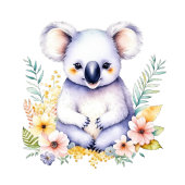 Koala Bear Themed Baby Shower It's a Girl Edible Frosting Rounds