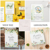 Elegant Lemon Grove Picnic Bridal Shower Invitation