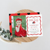 Our Little Ladybug Girl Birthday Party Invitation