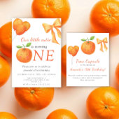 orange kids birthday time capsule message