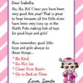 Adorable Elf Personalized  Letter from Santa