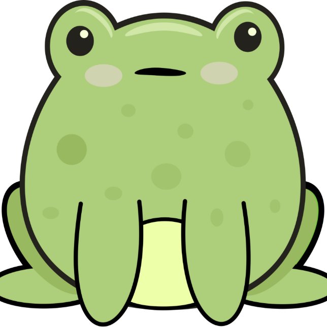 Kawaii Frog, Toad Sticker