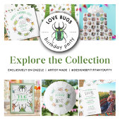 Love Bugs Birthday Sugar Cookie