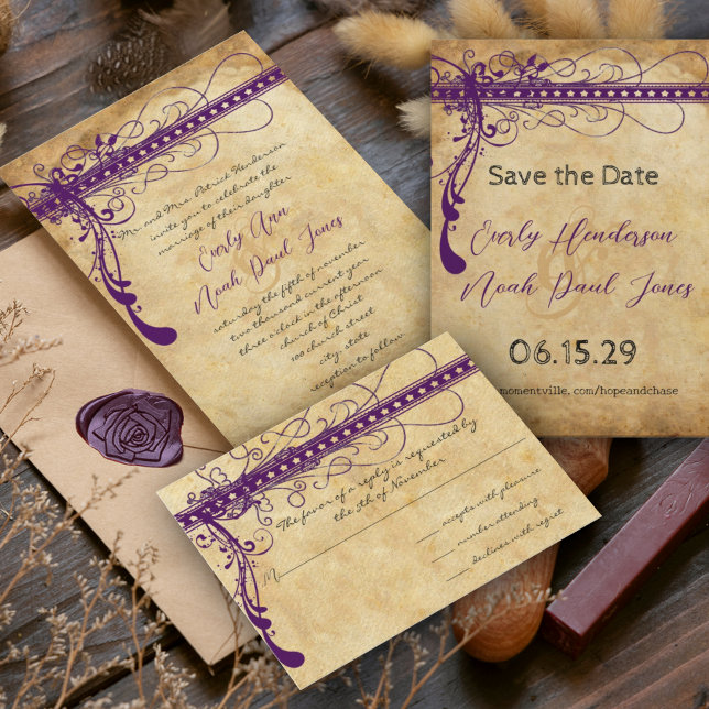 Terra Cotta Watercolor A7 5x7 Wedding Invitation Envelope