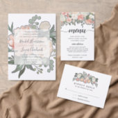 Midsummer | Watercolor Floral Wedding Invitation (Personalise this independent creator's collection.)