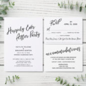 "We Got Married!" Casual Script Wedding Reception Invitation (Personalise this independent creator's collection.)
