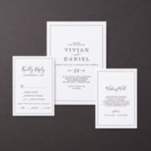 Minimalist Gold 70th Birthday Invitation (Personalise this independent creator's collection.)