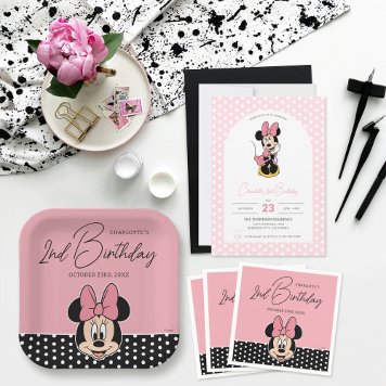 Minnie Mouse Pink Polka Dot Birthday