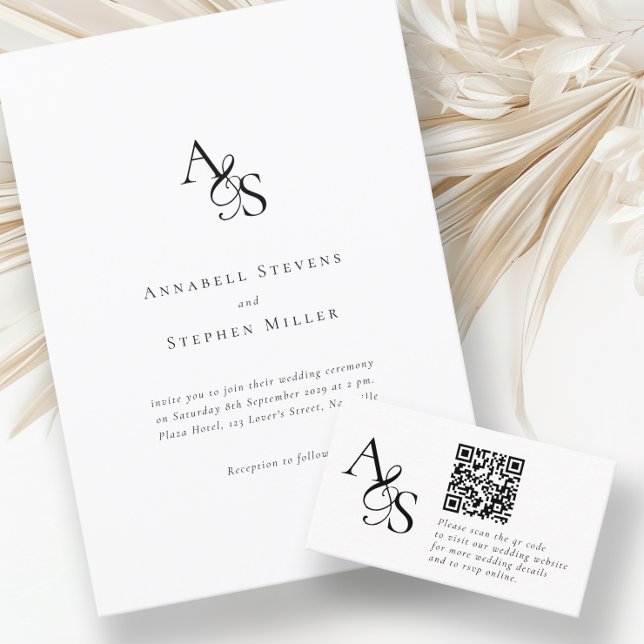 Elegant, Classic, Monogram, Wedding Napkins