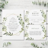 Modern Eucalyptus Bridal Shower Invitation Card (Personalise this independent creator's collection.)
