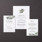 Modern Olive Branch Baby Shower Invitation (Personalise this independent creator's collection.)