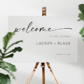 Modern Script Wedding Welcome Sign | Zazzle