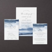 Modern Watercolor | Blue Business Card (Personalise this independent creator's collection.)