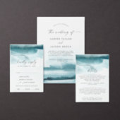 Modern Watercolor | Teal Baby Sprinkle Invitation (Personalise this independent creator's collection.)