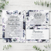 Nocturnal Floral Guest Accommodations Insert Card (Personalise this independent creator's collection.)