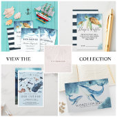 Book Request | Watercolor Whale Baby Shower Insert