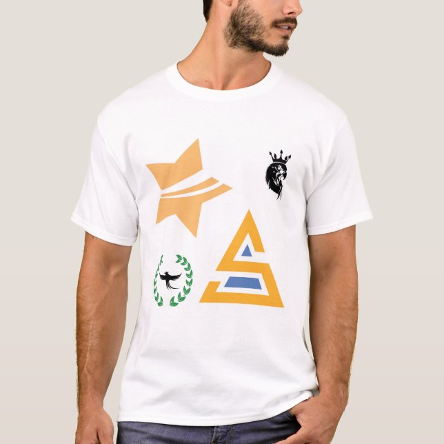  Collection of Abstract Logos and Symbols T-Shirt (Front)