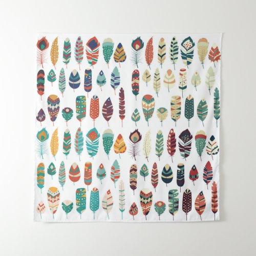 Collection of boho vintage tribal ethnic hand draw tapestry