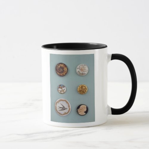 Collection of buttons mug