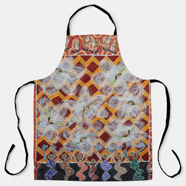 Collection of canvas masterpieces painted on canva apron (Front)