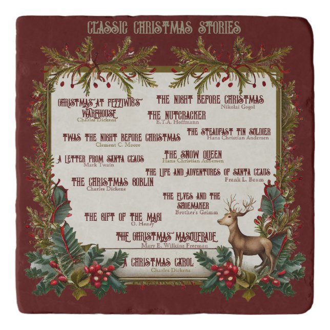 Collection of Christmas Classic Stories | Trivet (Front)