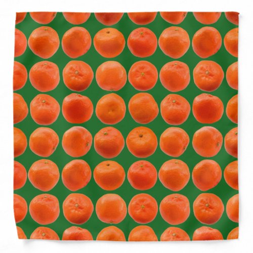 Collection of Clementines _ Dark Green 196b24 Bandana