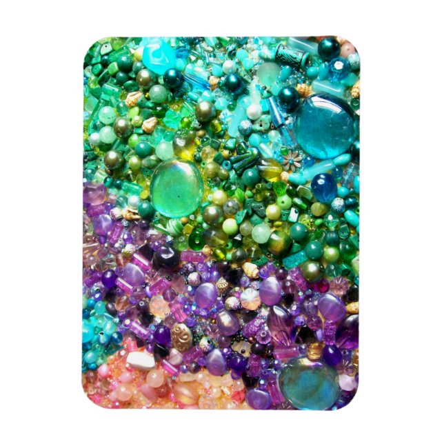 Collection of Colorful Beads Magnet (Vertical)