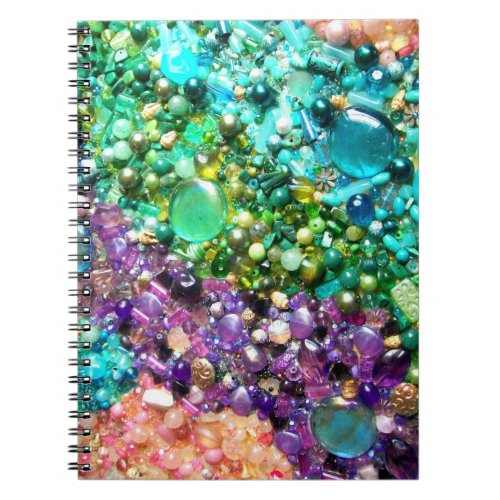 Collection of Colorful Beads Notebook