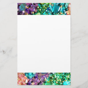 Collection of Colorful Beads Stationery