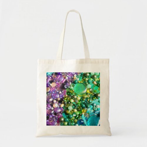Collection of Colorful Shiny Beads Tote Bag