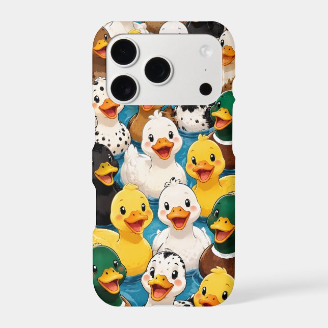 Collection of ducks iPhone case (Back)