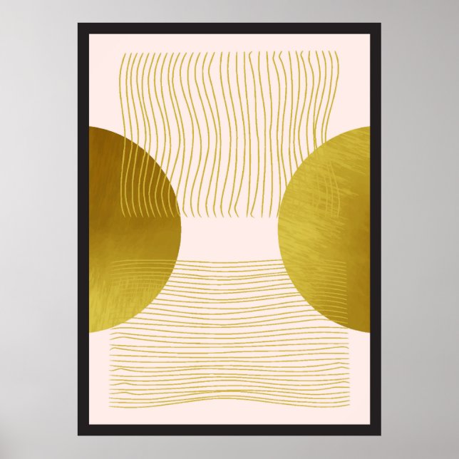  Collection of gold shapes Poster (Front)