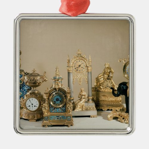 Collection of Pendules de Paris Metal Ornament