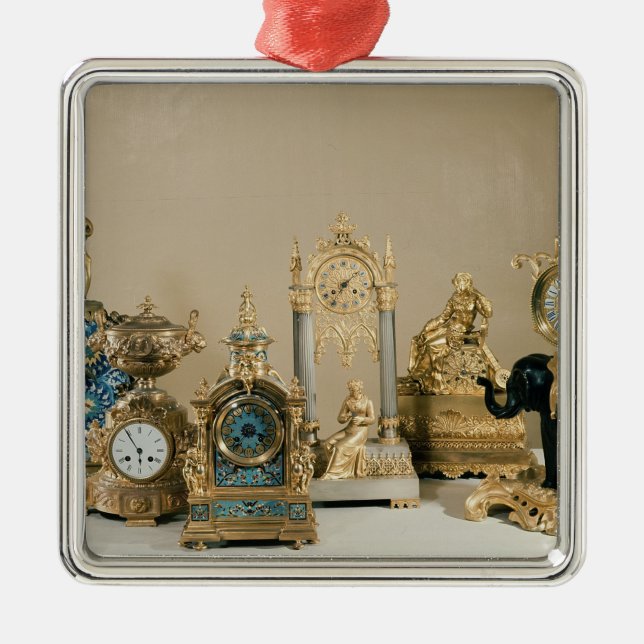 Collection of Pendules de Paris Metal Ornament (Front)