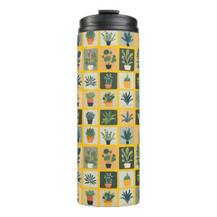 Collection of plants thermal tumbler