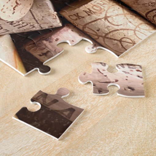 Collection of Red and White Wine Corks Jigsaw Puzzle Zazzle