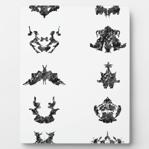 Collection of Rorschach inkblot tests Plaque