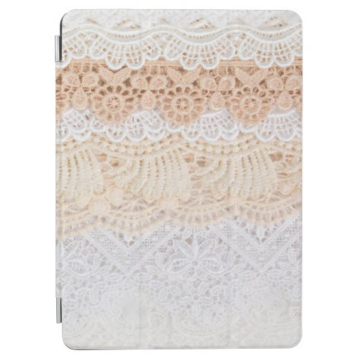 Collection of seamless ornamental floral lace trac iPad air cover