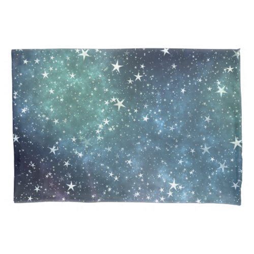 Collection of stars night view pillowcase