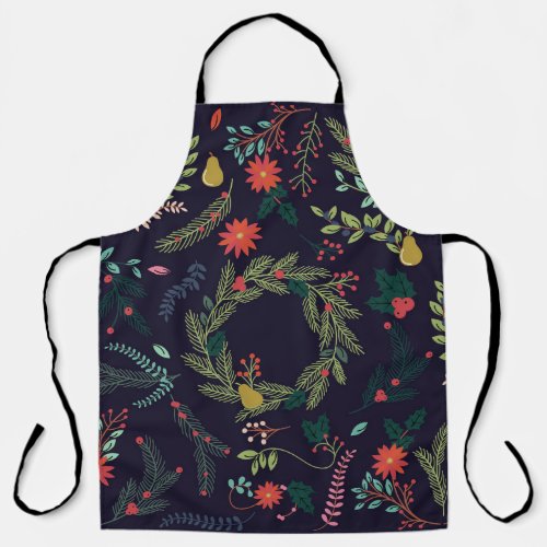 Collection of Vintage Style Hand Drawn Christmas H Apron