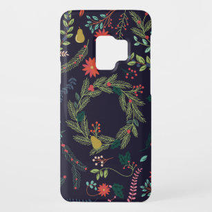 Collection of Vintage Style Hand Drawn Christmas H Case-Mate Samsung Galaxy S9 Case