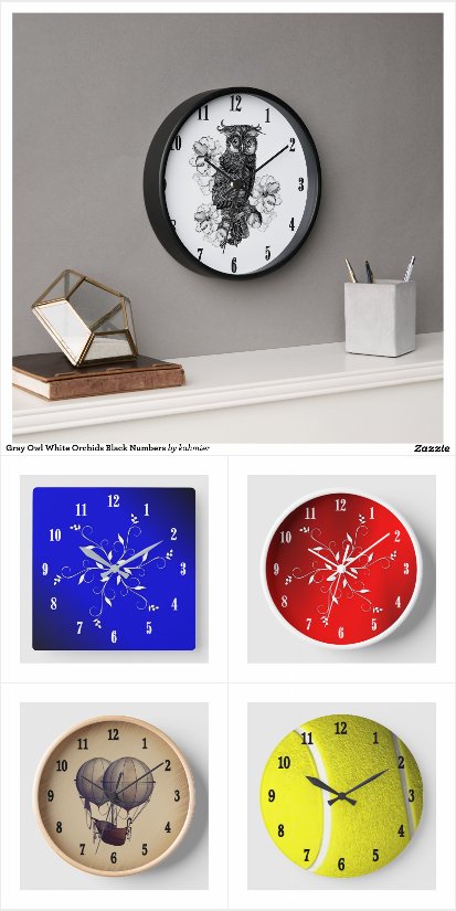 Collection on Unique Design Wall  Clocks