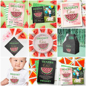 One In A Melon 1st Birthday Sugar Cookie