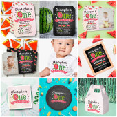 One In A Melon 1st Birthday Sugar Cookie